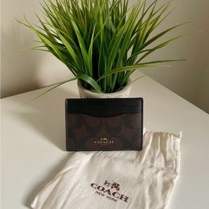 Coach Credit Card Case in Signature Canvas